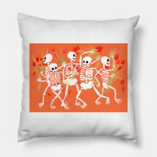 Dancing Skeletons Pillow