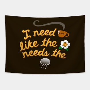 Funny Coffee Lover Poetry Slogan Typography Gift for Coffee Lovers Addicts Tapestry