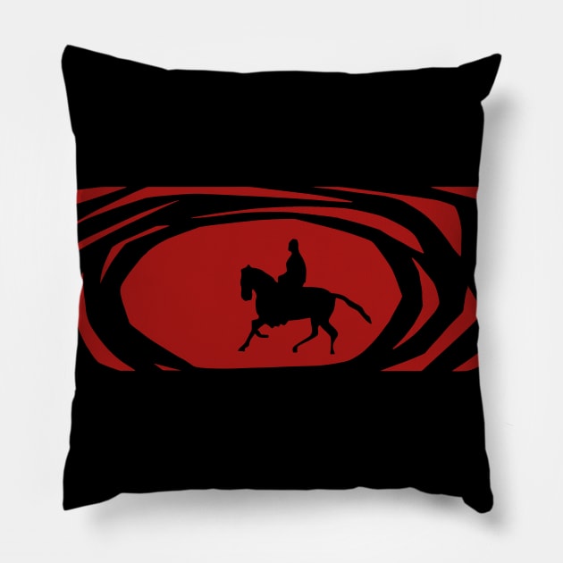 A Fistful of Dollars – Title Graphic (red) Pillow by GraphicGibbon