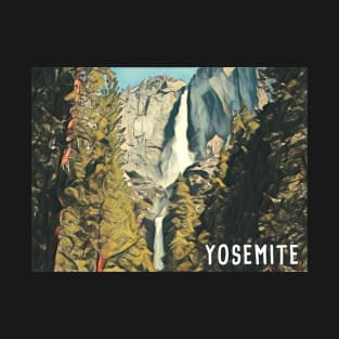 Yosemite Falls Watercolor T-Shirt