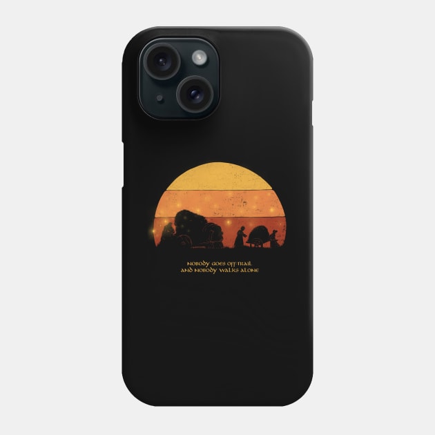 Nobody Walks Alone Phone Case by zawitees