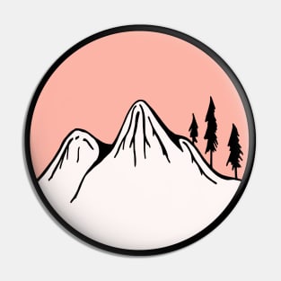 Mountains Sketch V18 Pin