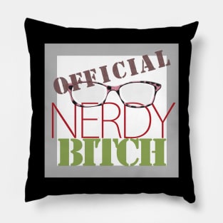 Official Nerdy Bitch Logo Pillow