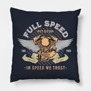 Gas Garage Full Speed Pillow