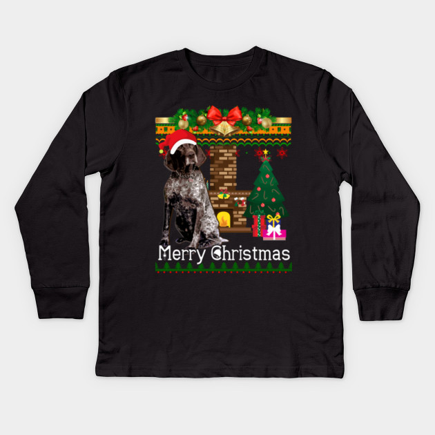 Ugly Christmas Sweater German Shorthaired Pointer T Shirt Dog
