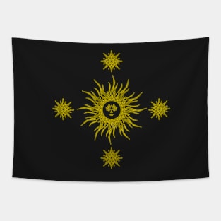 Sun and Stars design Tapestry