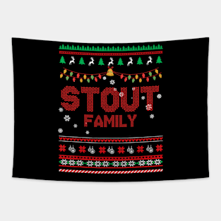 Stout Family Christmas, Name Xmas , Merry Christmas, Name , Birthday, Middle name Tapestry