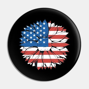 Patriotic Bloom Pin