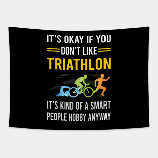 Smart People Hobby Triathlon Triathlete Tapestry