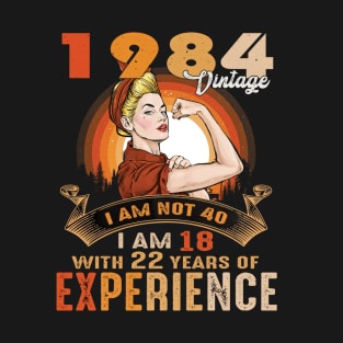 Women Vintage 1984 Birthday T-Shirt