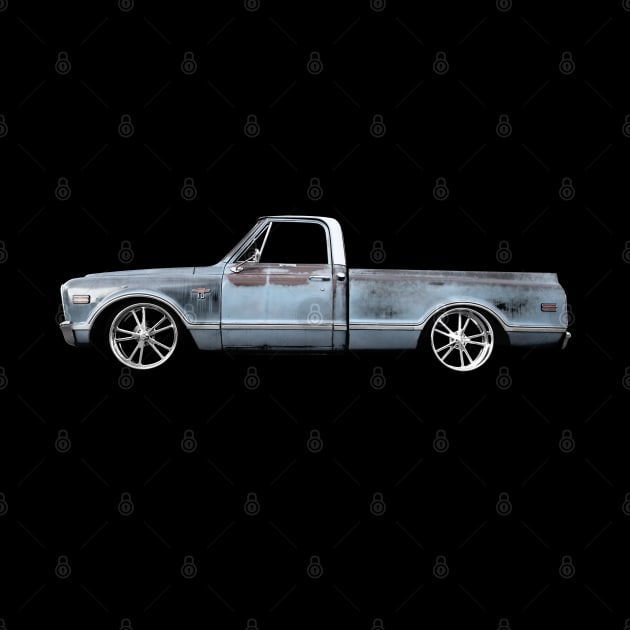 Chevy C-10 Pickup - black by mal_photography