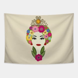 SICILIAN HEAD FLOWERS Tapestry