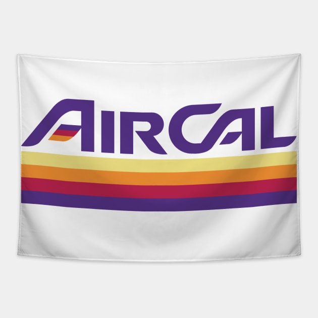 Vintage Air Cal airline logo Tapestry by retropetrol