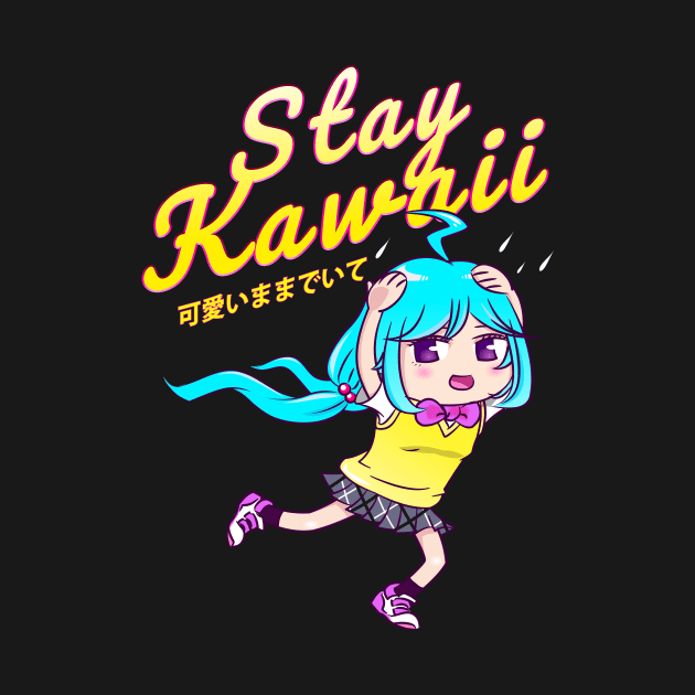 Anime - Stay Kawaii Cute JK Character Shirt by myfairx