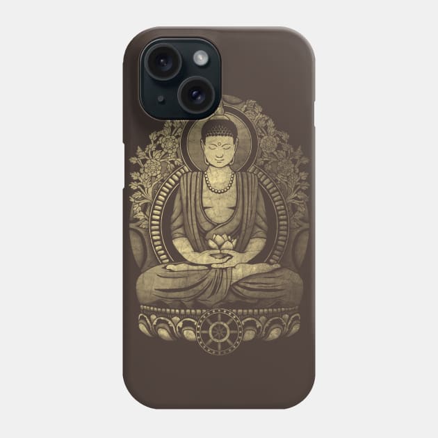 Gautama Buddha Weathered Halftone Phone Case by GAz