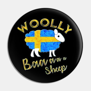 Woolly the Swedish Sheep Pin