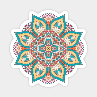 Colorful Mandala, mandala-design, mandala-art, geometric, abstract, mandala and spirituality, colorful, rainbow, mandala pattern, mandala flower patterns, Flower Mandala ,Spirituality Magnet