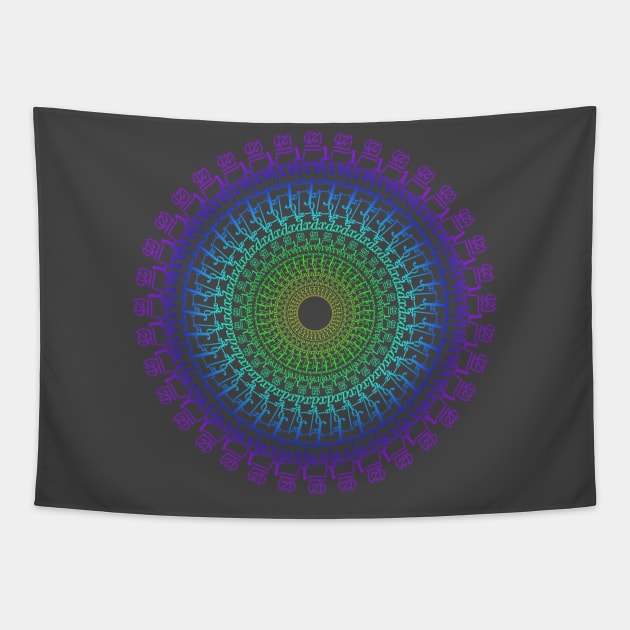 Spectral Riemann Zeta Mathdala Tapestry by divergentsum