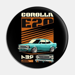 Corolla E20 Retro Car Pin