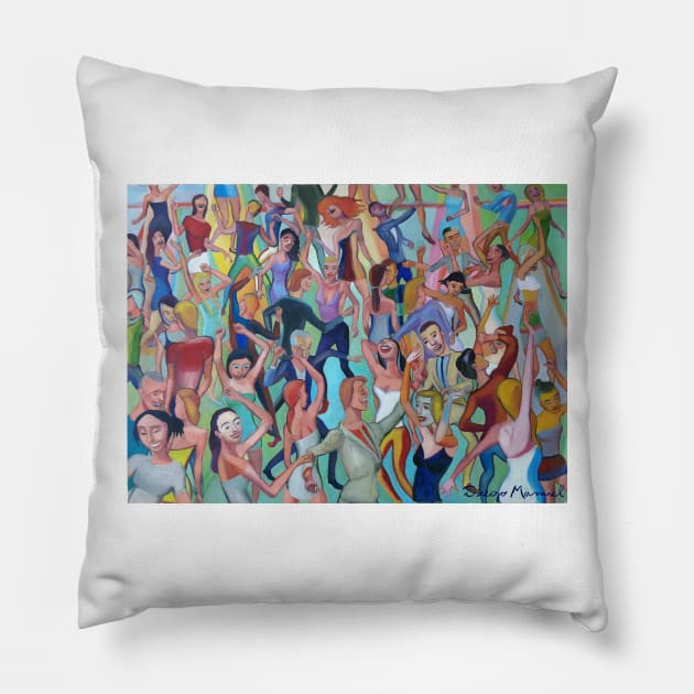 The dance 5 Pillow by diegomanuel