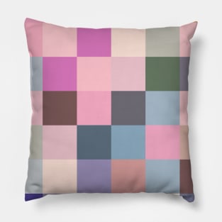 Patchwork, Pastel, Multi Colour Pillow