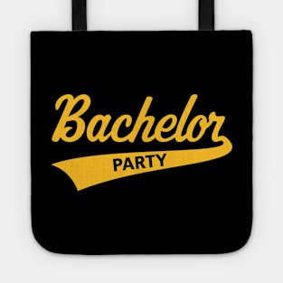 Bachelor Party (Stag Party / Team Groom / Lettering / Gold) Tote