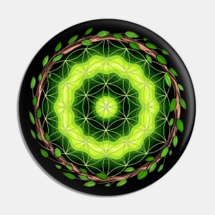 Ayahuasca Sacred Geometry Pin