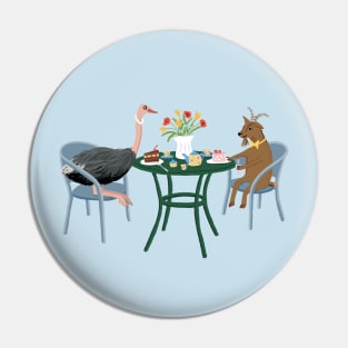 Animals' Tea Party Pin