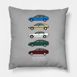 90's sales rep cars Pillow