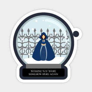 Phantom Musical Snow Globe Magnet