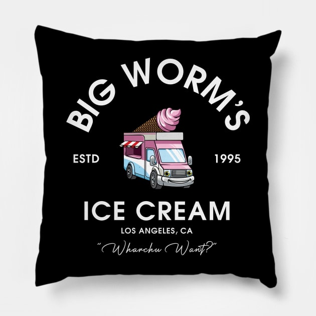 Friday Movie Big Worm Classic Art Pillow by Anthropomorphic