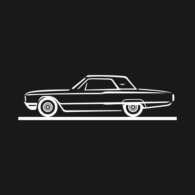 1964 Ford Thunderbird Hard Top White by PauHanaDesign