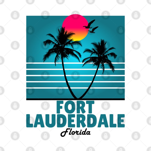 Fort Lauderdale Florida Souvenir T-Shirt T-Shirt by SunsetParadise