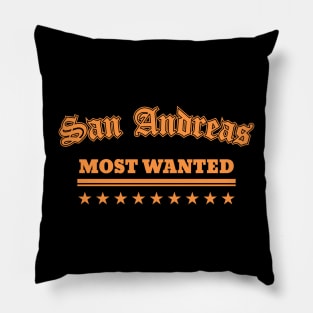 GTA SAN ANDREAS MOST WANTED RETRO Pillow