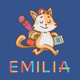 Cat Emilia Enrolled In School T-Shirt