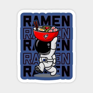 Ramen noodles, astronaut spaceman, Japanese noodles, food, japan Magnet