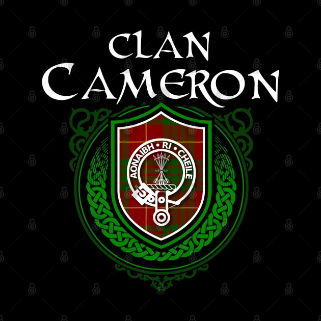 Clan Cameron Surname Scottish Clan Tartan Crest Badge by Celtic Folk