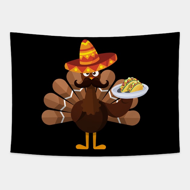thanksgiving turkey Tapestry by Flipodesigner