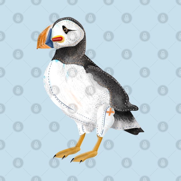 Painted Puffin by mailboxdisco