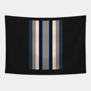 60S Stripes Blue Tapestry