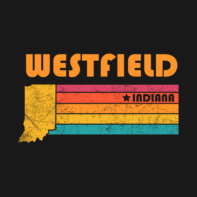 Westfield Indiana Vintage Distressed Souvenir by NickDezArts