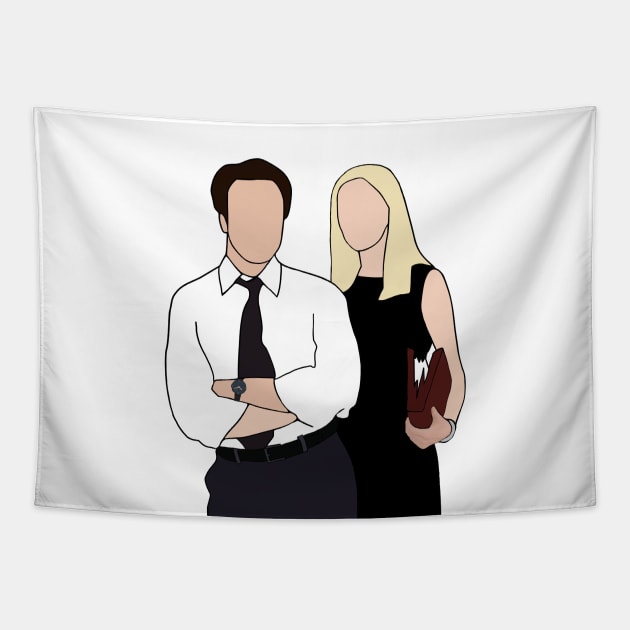 donna moss and josh lyman Tapestry by aluap1006