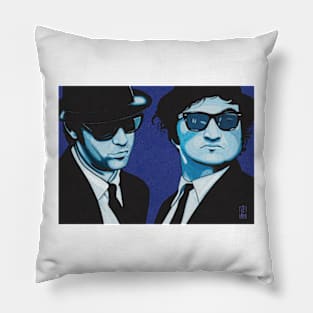 The Blues Brothers, pop art design Pillow