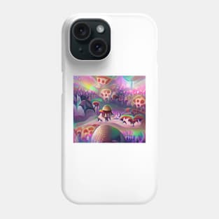 Psychedelic Mushroom World Phone Case