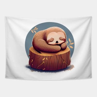 The relaxing sloth Tapestry