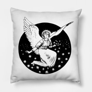 Angel  vintage Drawing Pillow