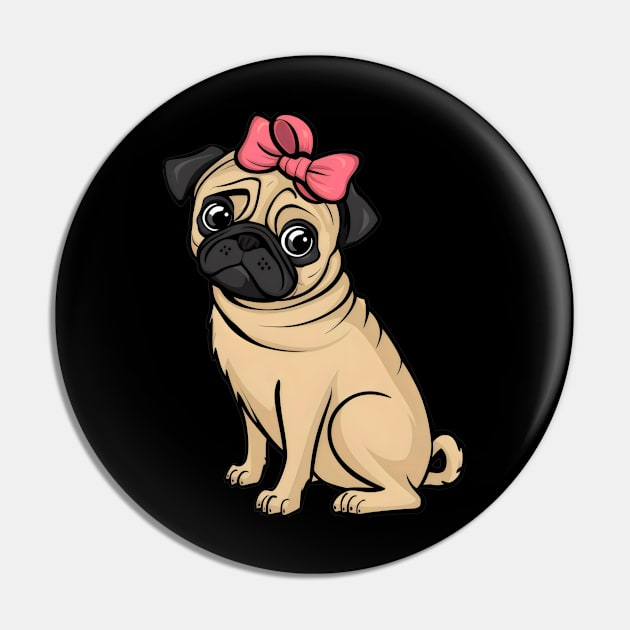 Coquette Pug Pin by y2klementine