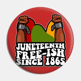 JUNETEENTH FREEISH SINCE 1865 Pin