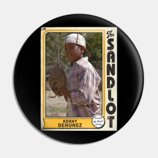 Kenny 'The Heater' DeNunez Vintage The Sandlot Trading Card Pin