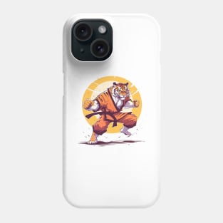 karate tiger Phone Case